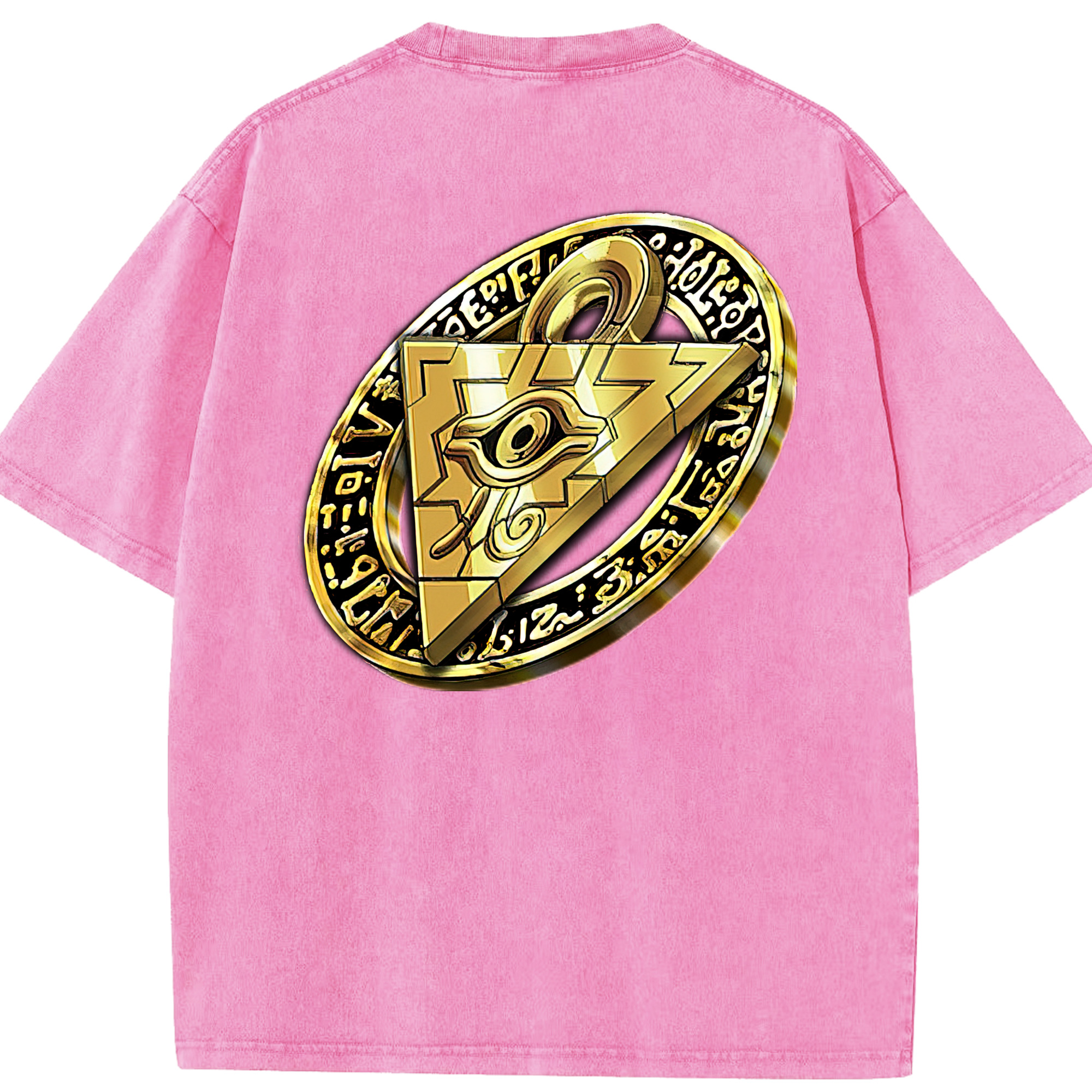 （画像用） 遊☆戯☆王 Yu-Gi-Oh! 綿100% ヴィンテージ風 半袖Tシャツ（背面プリント）